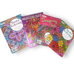 NEW 4 Adult Coloring Books